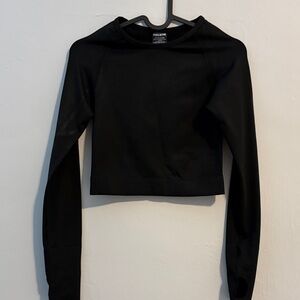 Classic Black Long Sleeve Kids Tee